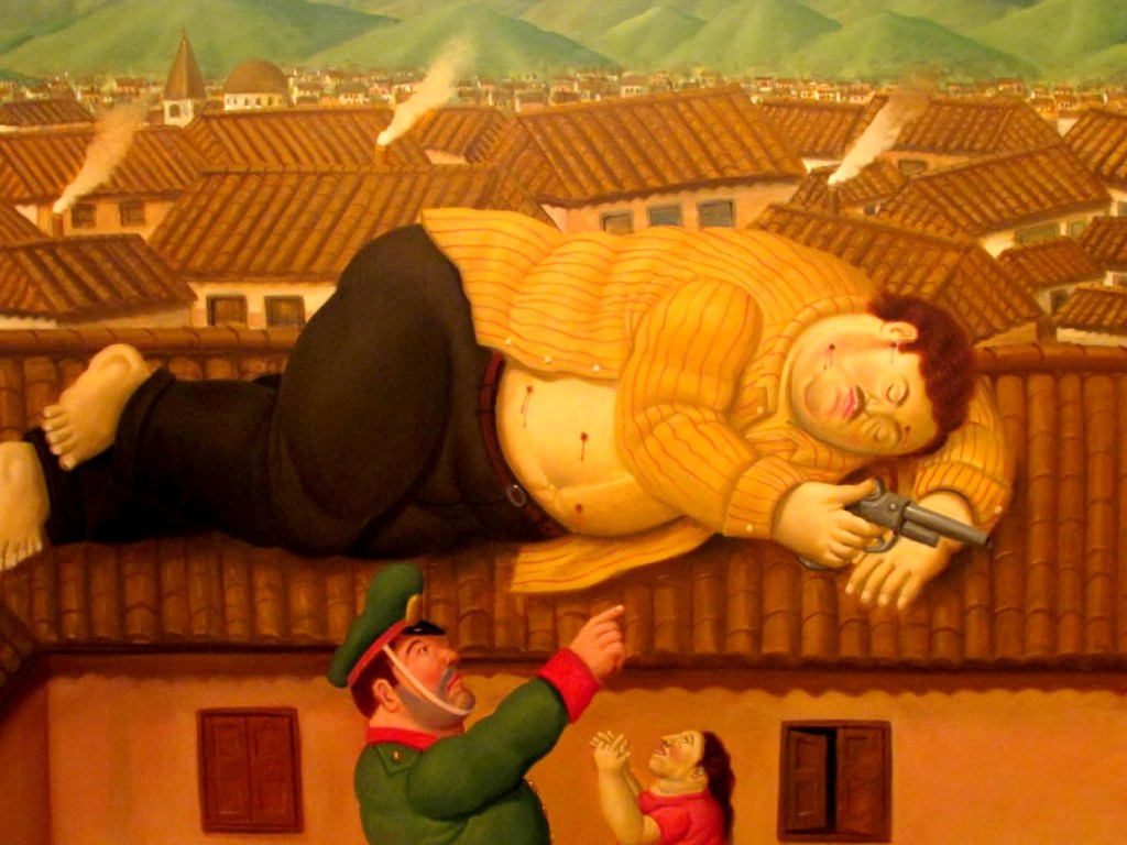 Botero figuras rechonchudas narcotráfico Colômbia quadros pintura
