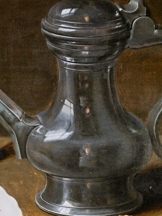 Quadro Pintura barroca pintora mulher Clara Peeters